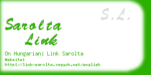 sarolta link business card